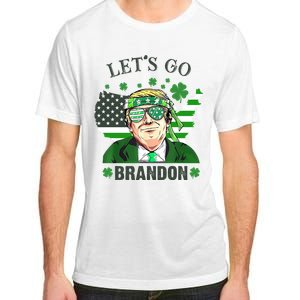 Let's Go Brandon St Patrick's Day Trump Funny Political Adult ChromaSoft Performance T-Shirt