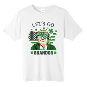 Let's Go Brandon St Patrick's Day Trump Funny Political Tall Fusion ChromaSoft Performance T-Shirt