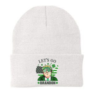 Let's Go Brandon St Patrick's Day Trump Funny Political Knit Cap Winter Beanie