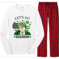 Let's Go Brandon St Patrick's Day Trump Funny Political Long Sleeve Pajama Set