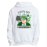 Let's Go Brandon St Patrick's Day Trump Funny Political Urban Pullover Hoodie