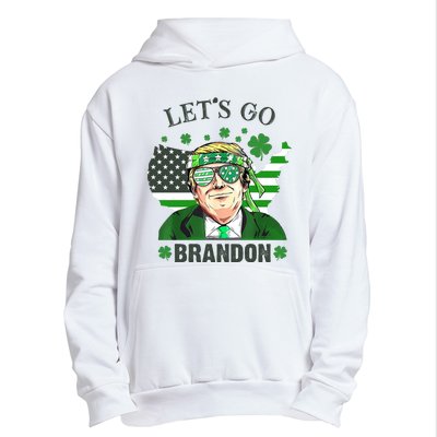 Let's Go Brandon St Patrick's Day Trump Funny Political Urban Pullover Hoodie