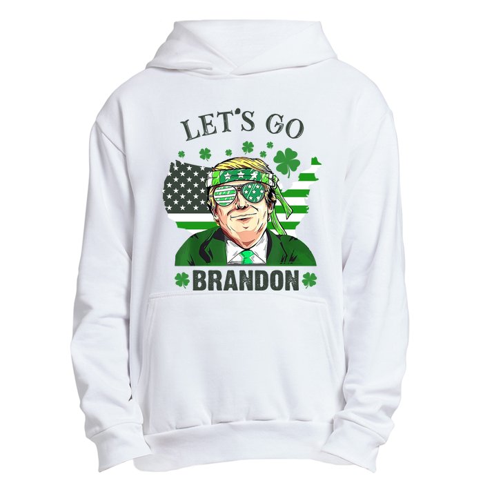 Let's Go Brandon St Patrick's Day Trump Funny Political Urban Pullover Hoodie