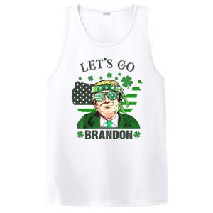 Let's Go Brandon St Patrick's Day Trump Funny Political PosiCharge Competitor Tank