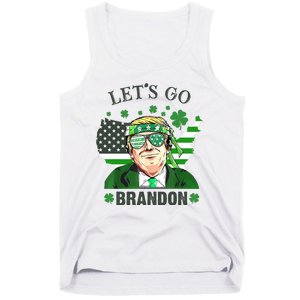 Let's Go Brandon St Patrick's Day Trump Funny Political Tank Top