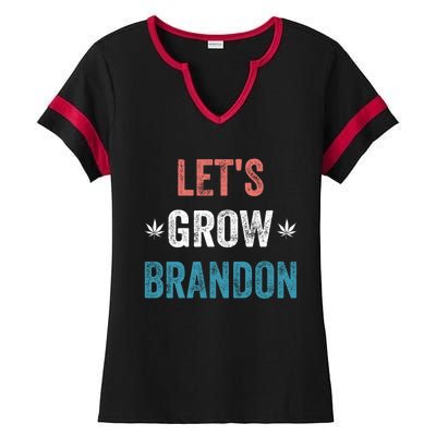 Let's Grow Brandon Funny Saying Meaningful Gift Ladies Halftime Notch Neck Tee