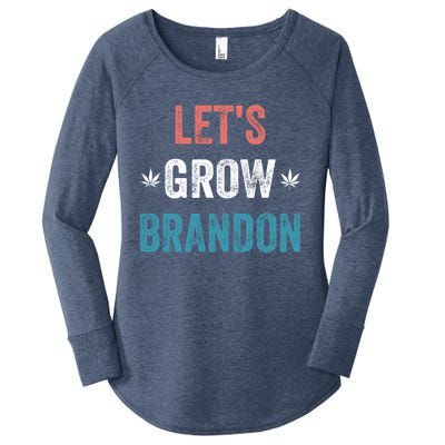 Let's Grow Brandon Funny Saying Meaningful Gift Women's Perfect Tri Tunic Long Sleeve Shirt