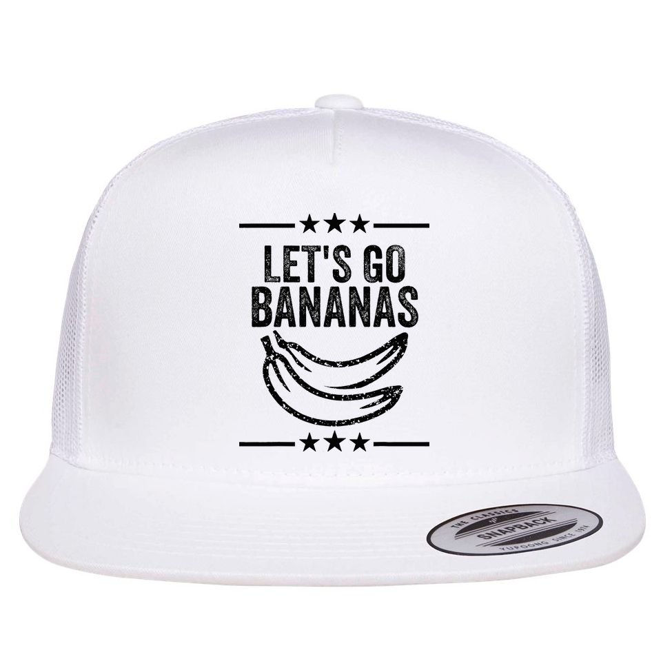 Lets Go Bananas Flat Bill Trucker Hat
