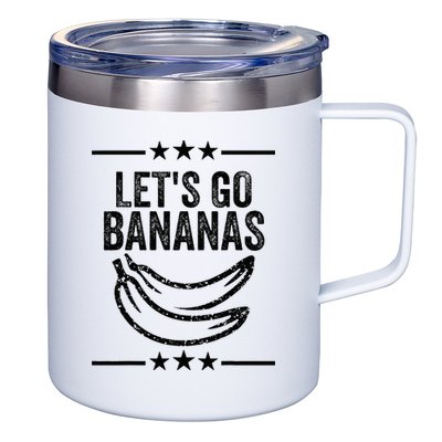 Lets Go Bananas 12oz Stainless Steel Coffee Mug