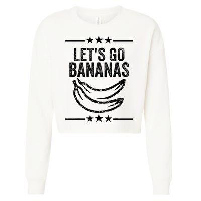 Lets Go Bananas Cropped Pullover Crew