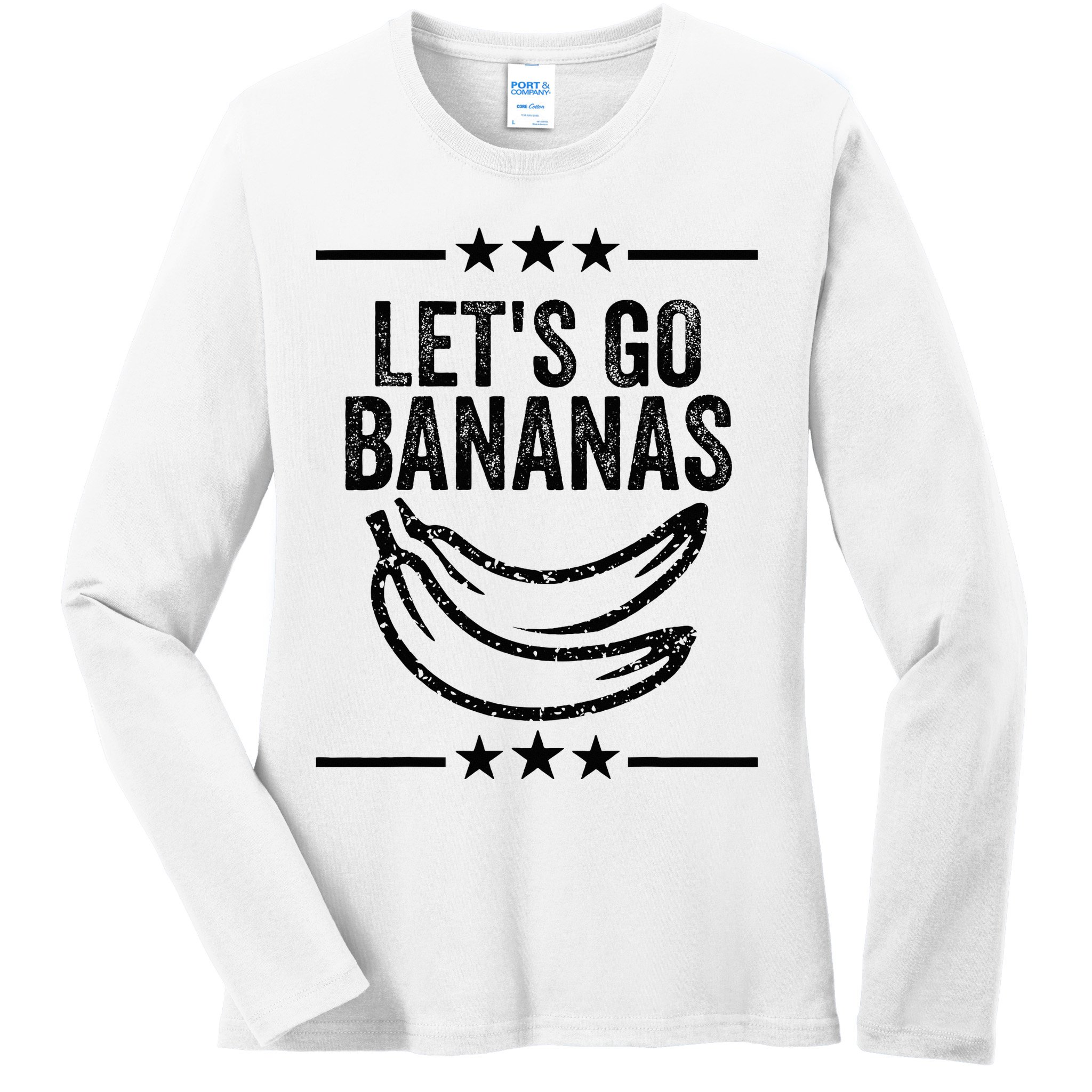 Lets Go Bananas Ladies Long Sleeve Shirt