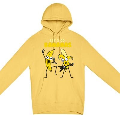 Let's Go Banana Squad Funny Dancing Banana Premium Pullover Hoodie