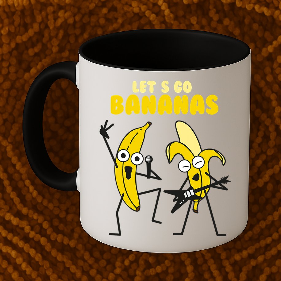 Let's Go Banana Squad Funny Dancing Banana Mug