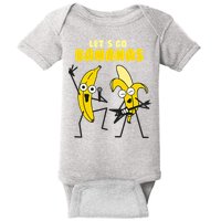 Let's Go Banana Squad Funny Dancing Banana Baby Bodysuit