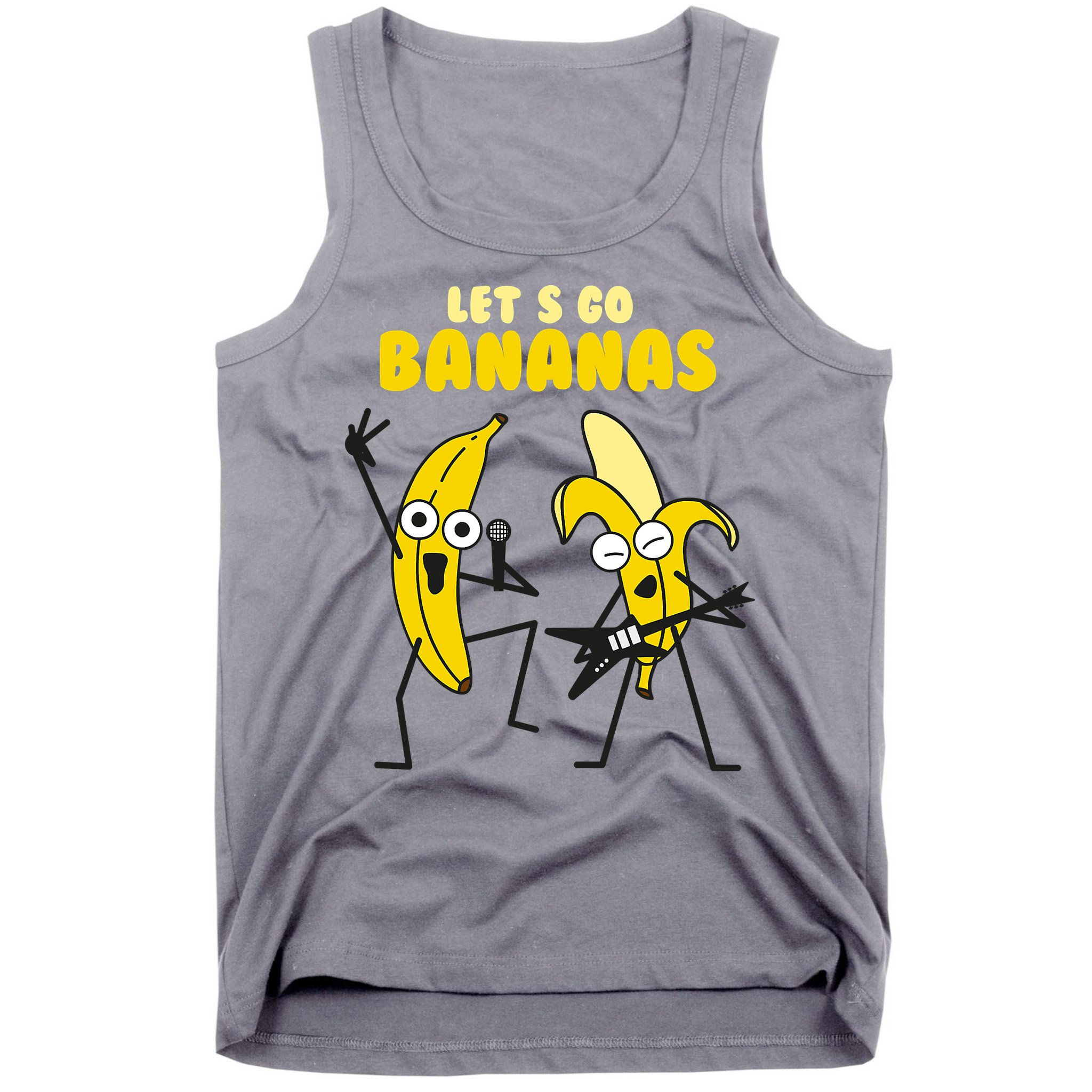 Let's Go Banana Squad Funny Dancing Banana Tank Top