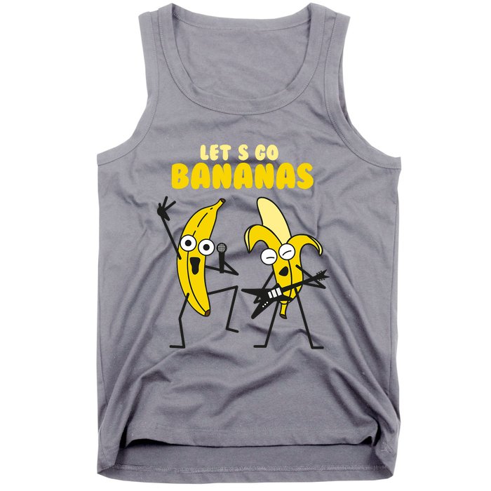 Let's Go Banana Squad Funny Dancing Banana Tank Top