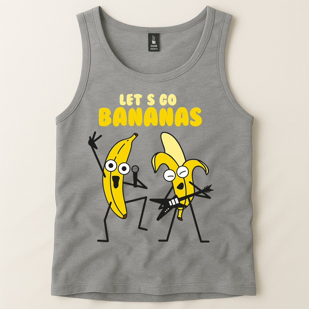 Let's Go Banana Squad Funny Dancing Banana Tank Top