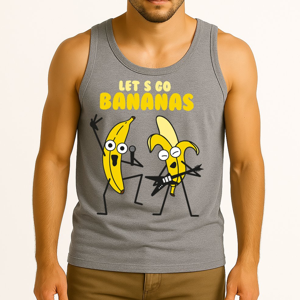 Let's Go Banana Squad Funny Dancing Banana Tank Top