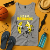 Let's Go Banana Squad Funny Dancing Banana Tank Top