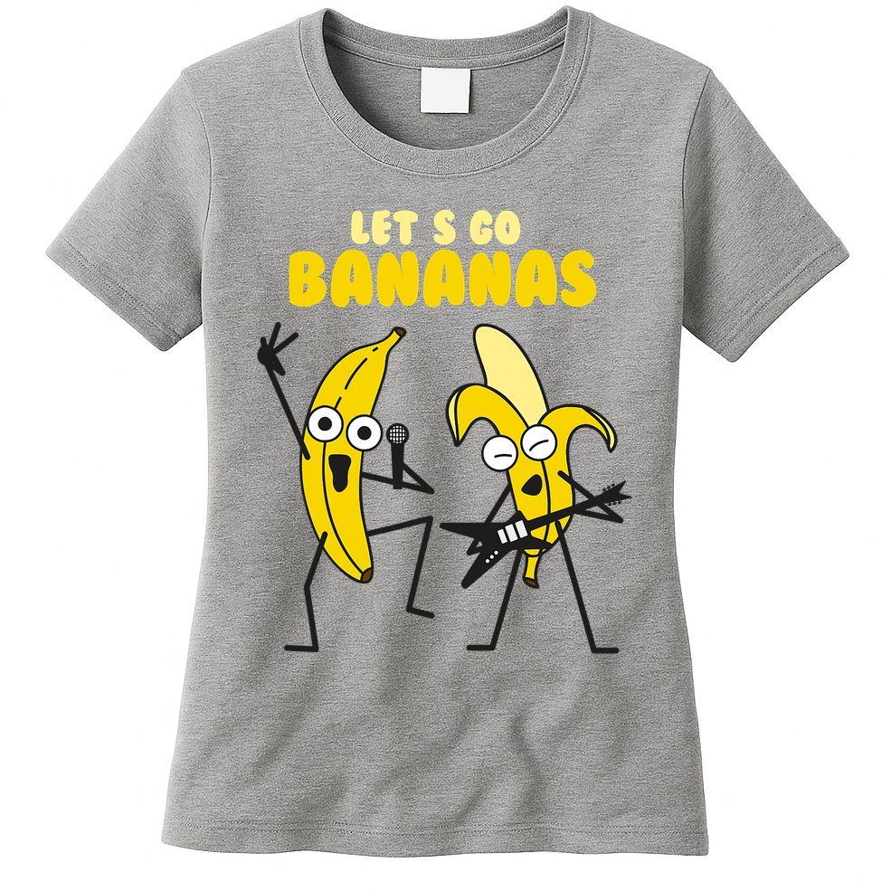Let's Go Banana Squad Funny Dancing Banana Womens T-Shirt