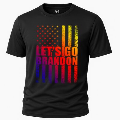 LetS Go Brandon Conservative Anti Liberal Us Flag Vintage Meaningful Gift Performance Shirt