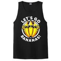 Lets Go Bananas Cute Yellow Banana Lover Fruit Funny Bananas PosiCharge Competitor Tank