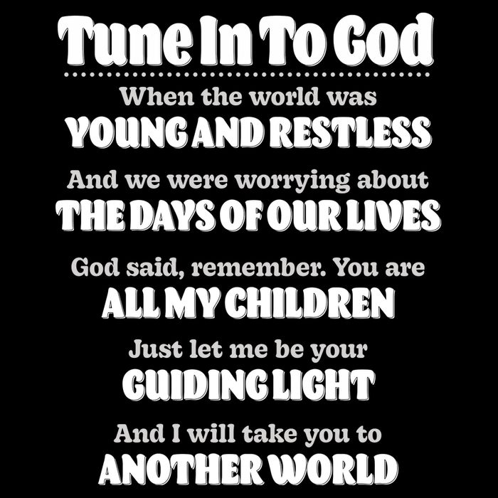 Let God Be Your Guide Classic Tv Soap Operas Flat Bill Trucker Hat