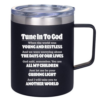 Let God Be Your Guide Classic Tv Soap Operas 12oz Stainless Steel Coffee Mug