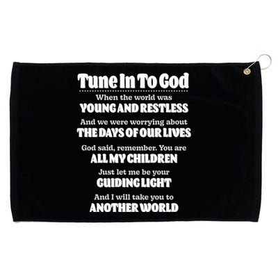 Let God Be Your Guide Classic Tv Soap Operas Grommeted Golf Towel