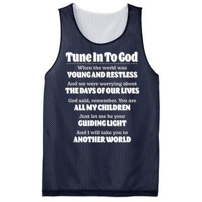 Let God Be Your Guide Classic Tv Soap Operas Mesh Reversible Basketball Jersey Tank