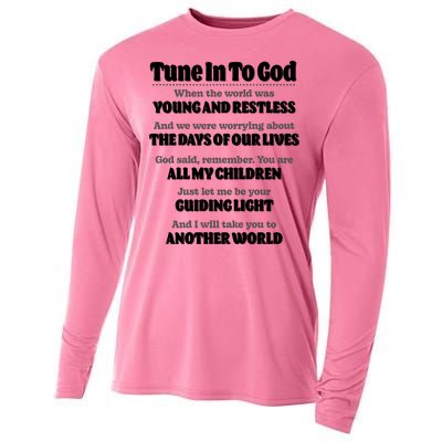 Let God Be Your Guide Classic Tv Soap Operas Cooling Performance Long Sleeve Crew