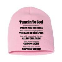 Let God Be Your Guide Classic Tv Soap Operas Short Acrylic Beanie