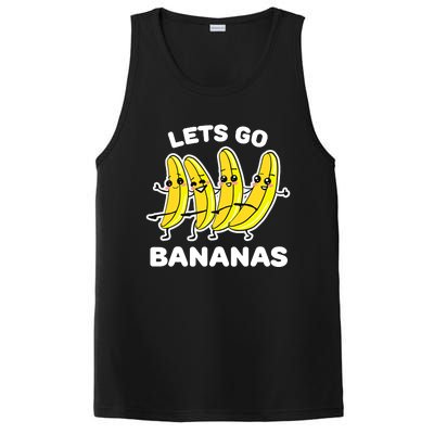 Let's Go Banana Squad Funny Dancing Banana Matching Team PosiCharge Competitor Tank