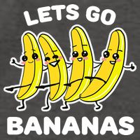 Let's Go Banana Squad Funny Dancing Banana Matching Team Vector Backpack