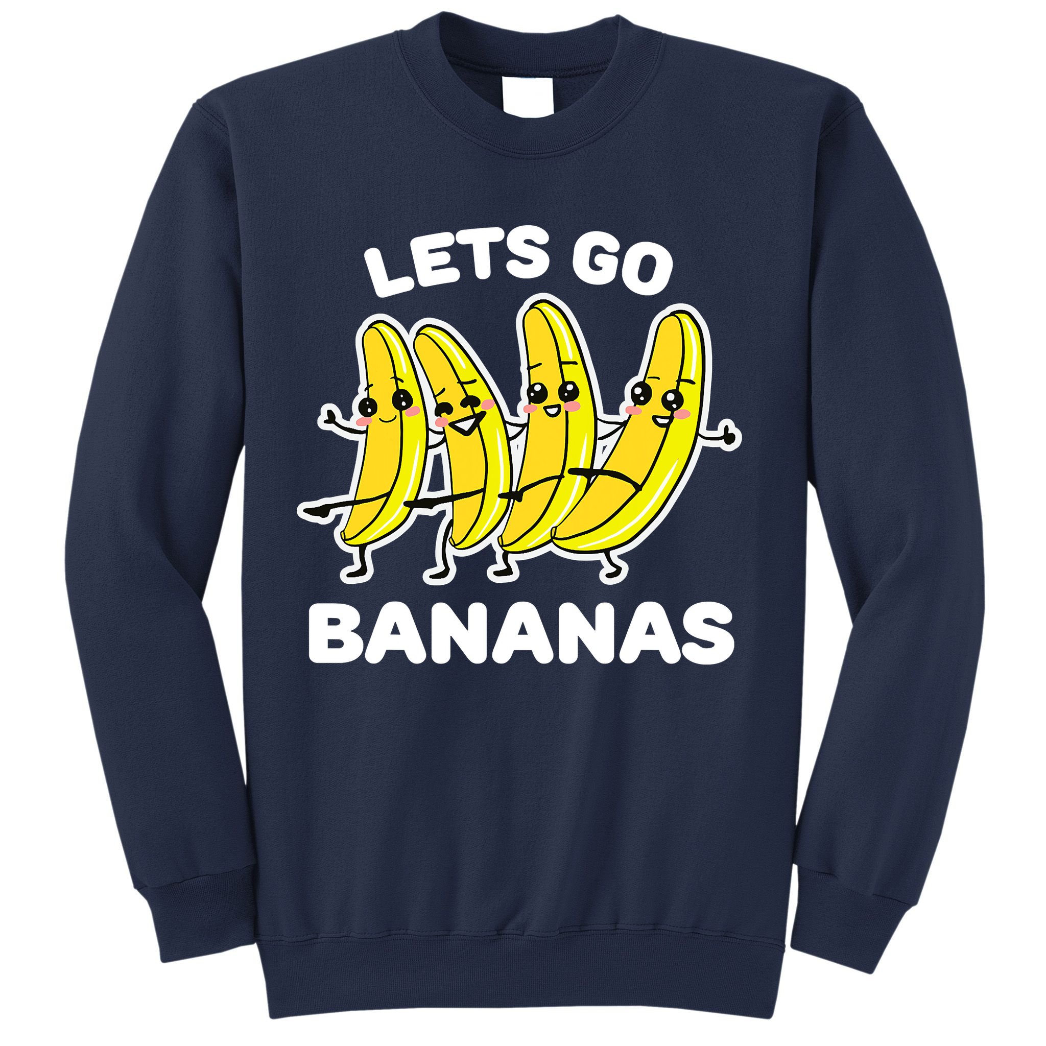 Let's Go Banana Squad Funny Dancing Banana Matching Team Sweatshirt
