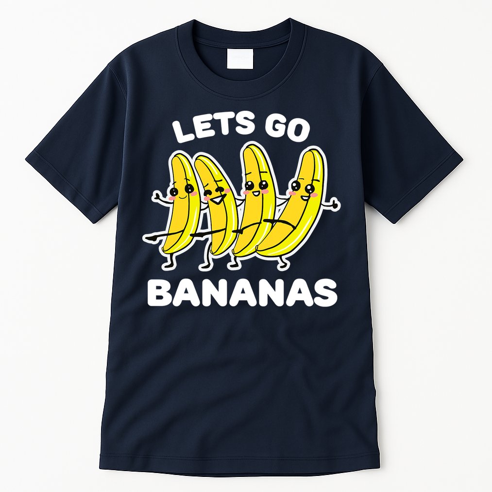 Let's Go Banana Squad Funny Dancing Banana Matching Team Tall T-Shirt