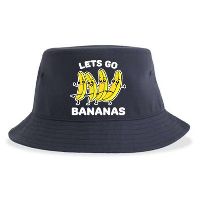 Let's Go Banana Squad Funny Dancing Banana Matching Team Sustainable Bucket Hat