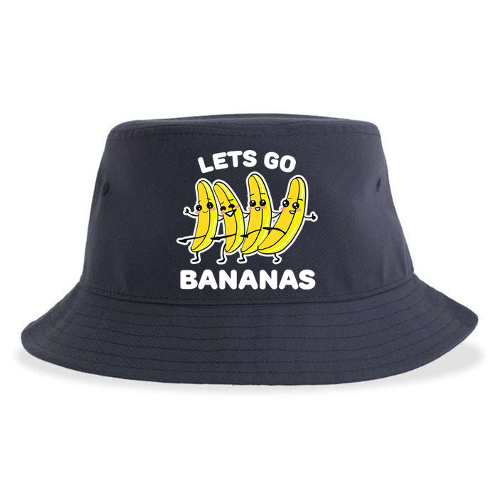 Let's Go Banana Squad Funny Dancing Banana Matching Team Sustainable Bucket Hat
