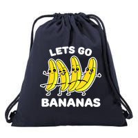Let's Go Banana Squad Funny Dancing Banana Matching Team Drawstring Bag