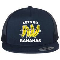Let's Go Banana Squad Funny Dancing Banana Matching Team Flat Bill Trucker Hat