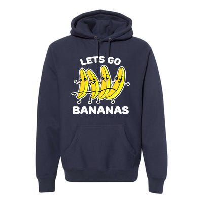 Let's Go Banana Squad Funny Dancing Banana Matching Team Premium Hoodie