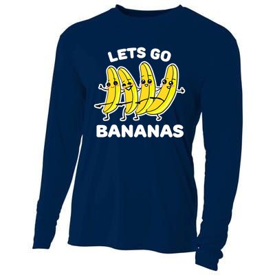 Let's Go Banana Squad Funny Dancing Banana Matching Team Cooling Performance Long Sleeve Crew