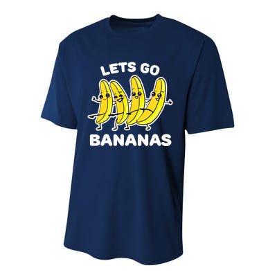 Let's Go Banana Squad Funny Dancing Banana Matching Team Performance Sprint T-Shirt