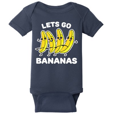 Let's Go Banana Squad Funny Dancing Banana Matching Team Baby Bodysuit