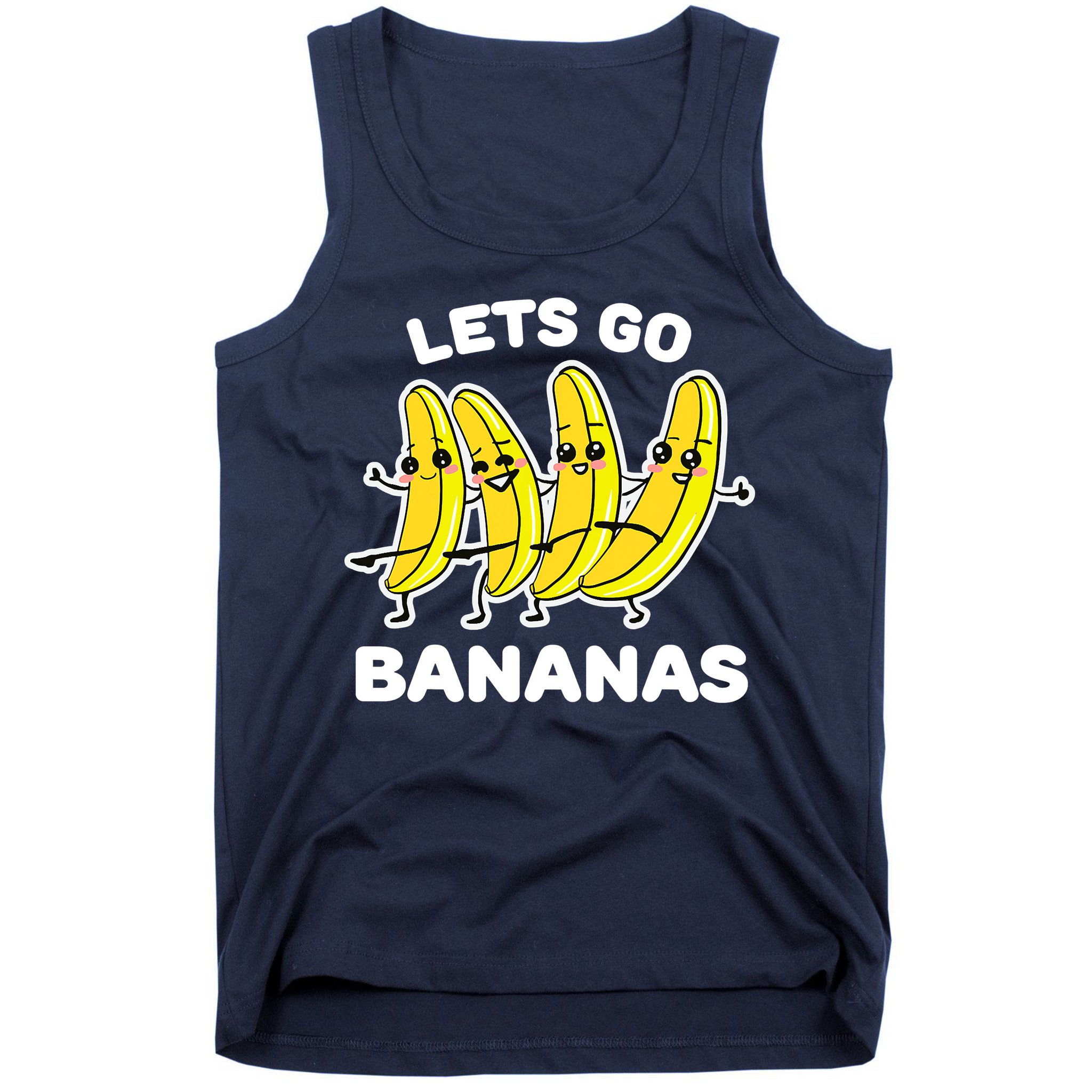 Let's Go Banana Squad Funny Dancing Banana Matching Team Tank Top