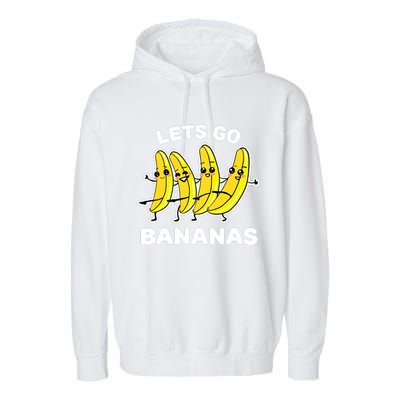 Let's Go Banana Squad Funny Dancing Banana Matching Team Garment-Dyed Fleece Hoodie