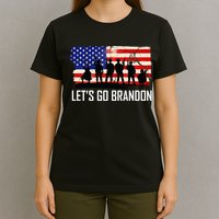 Let's Go Brandon Military Troops American Flag T-Shirt