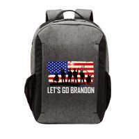 Let's Go Brandon Military Troops American Flag Vector Backpack