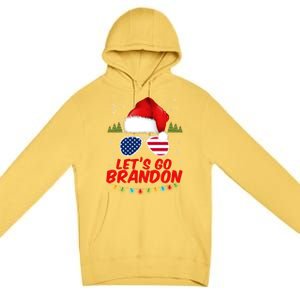 Let's Go Brandon Santa Claus USA Christmas Shades Premium Pullover Hoodie