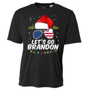 Let's Go Brandon Santa Claus USA Christmas Shades Cooling Performance Crew T-Shirt